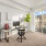 Brilliant at home office next to a juliet style balcony facing our interior courtyard
