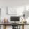 At home office space with natural light from a juliet balcony